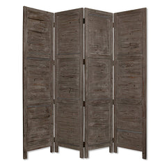 1" X 76" X 84" Gray Wood Screen