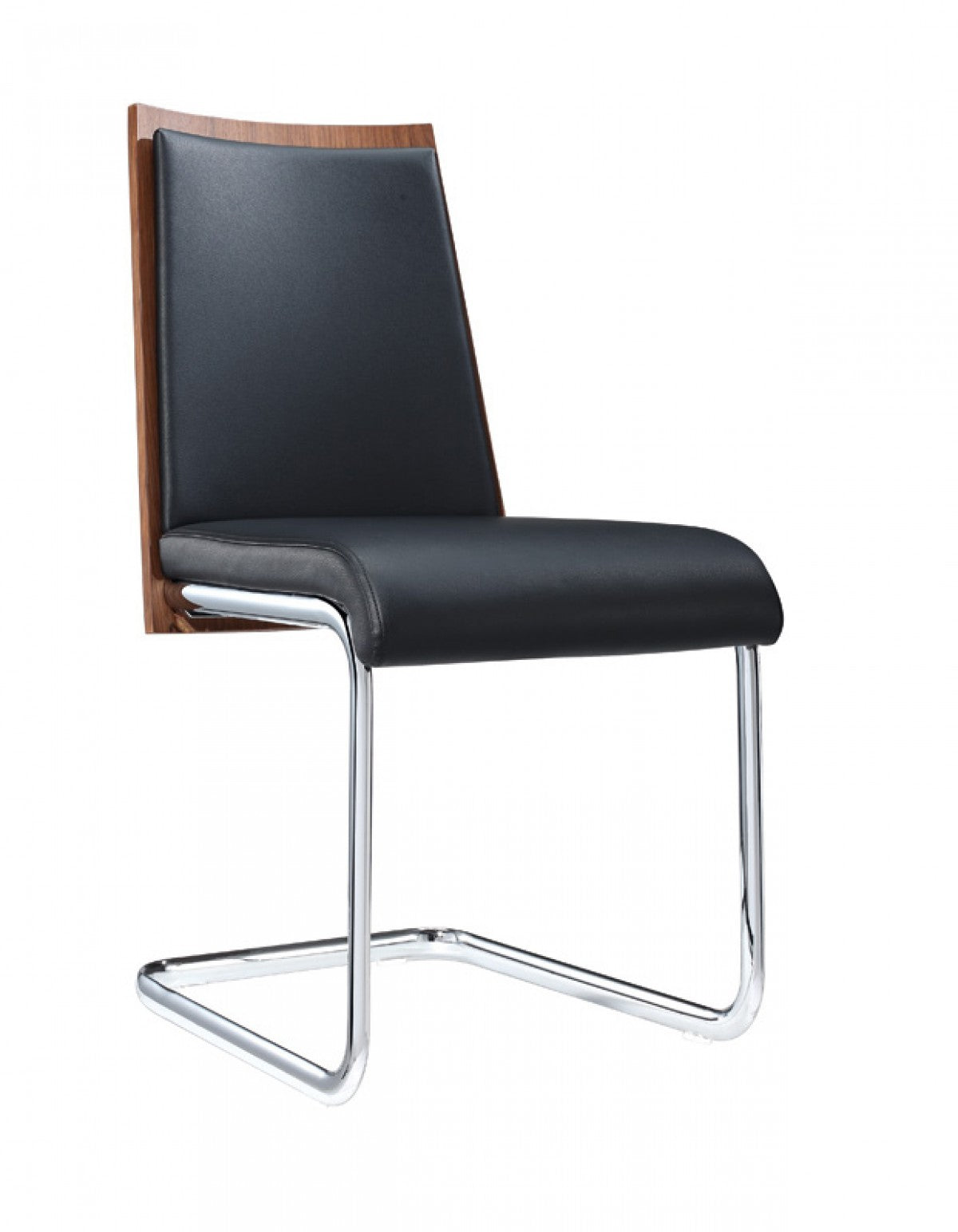 Morgan - Modern Black &amp; Walnut Dining Chair (Set Of 2)
