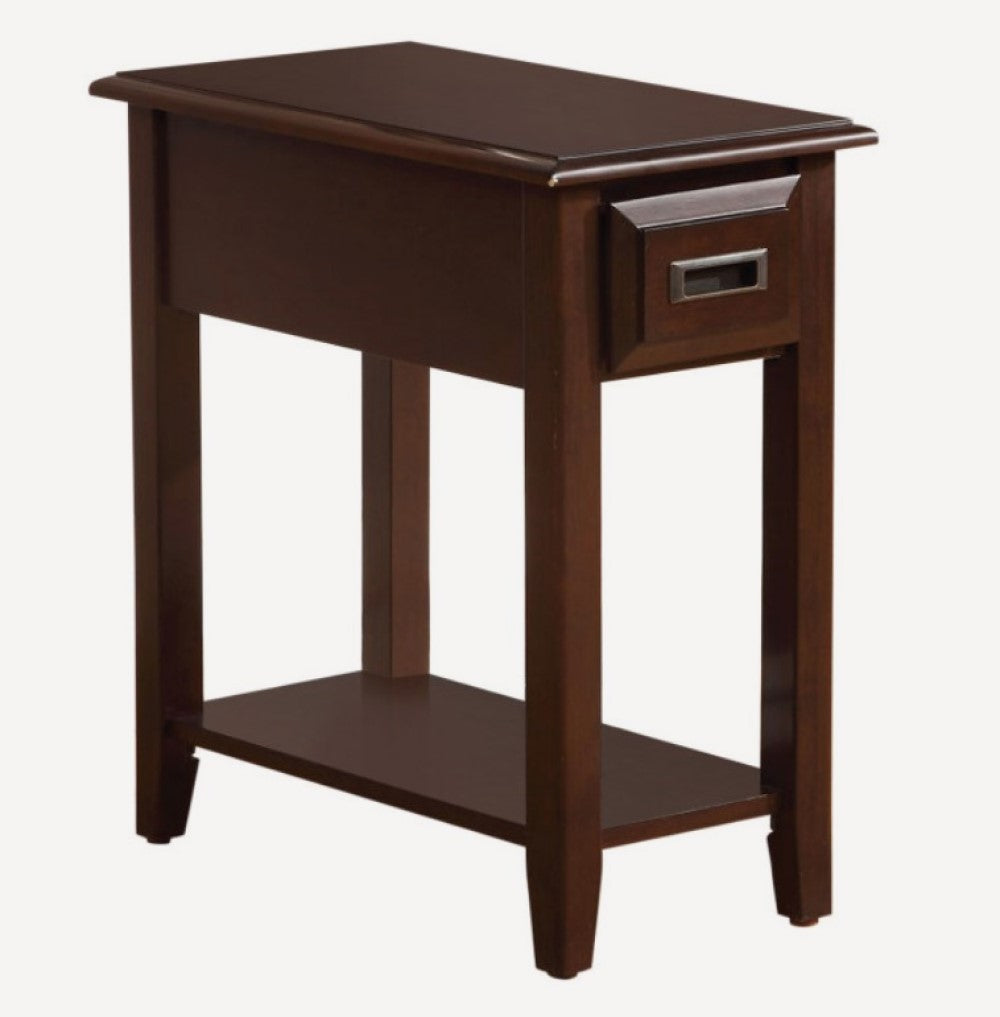 Dark Cherry Wooden Side Table