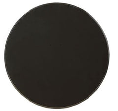 18" Black Solid Wood Round End Table