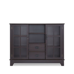 42" X 12" X 32" Espresso Mdf Cabinet