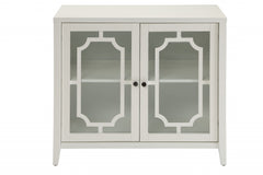 34" X 15.4" X 30" White Mdf Cabinet