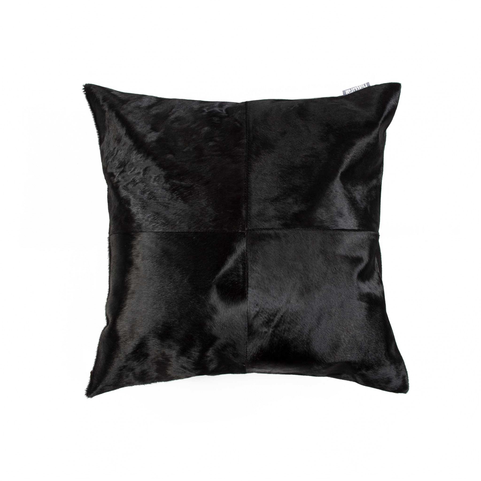 18" X 18" X 5" Black Quattro Pillow