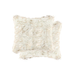 18" X 18" X 5" Gradient Tan Faux Pillow 2 Pack