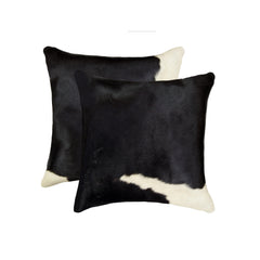 18" X 18" X 5" Black And White Pillow 2 Pack