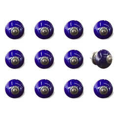 1.5" X 1.5" X 1.5" Navy And Copper Knobs 12 Pack