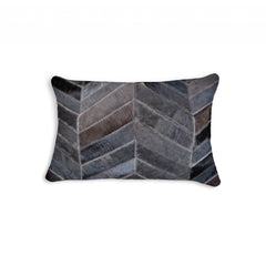 12" X 20" X 5" Cool Chocolate Torino Kobe Chevron Pillow