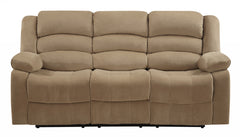 40" Contemporary Beige Fabric Sofa