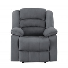 120" Contemporary Gray Fabric Sofa Set