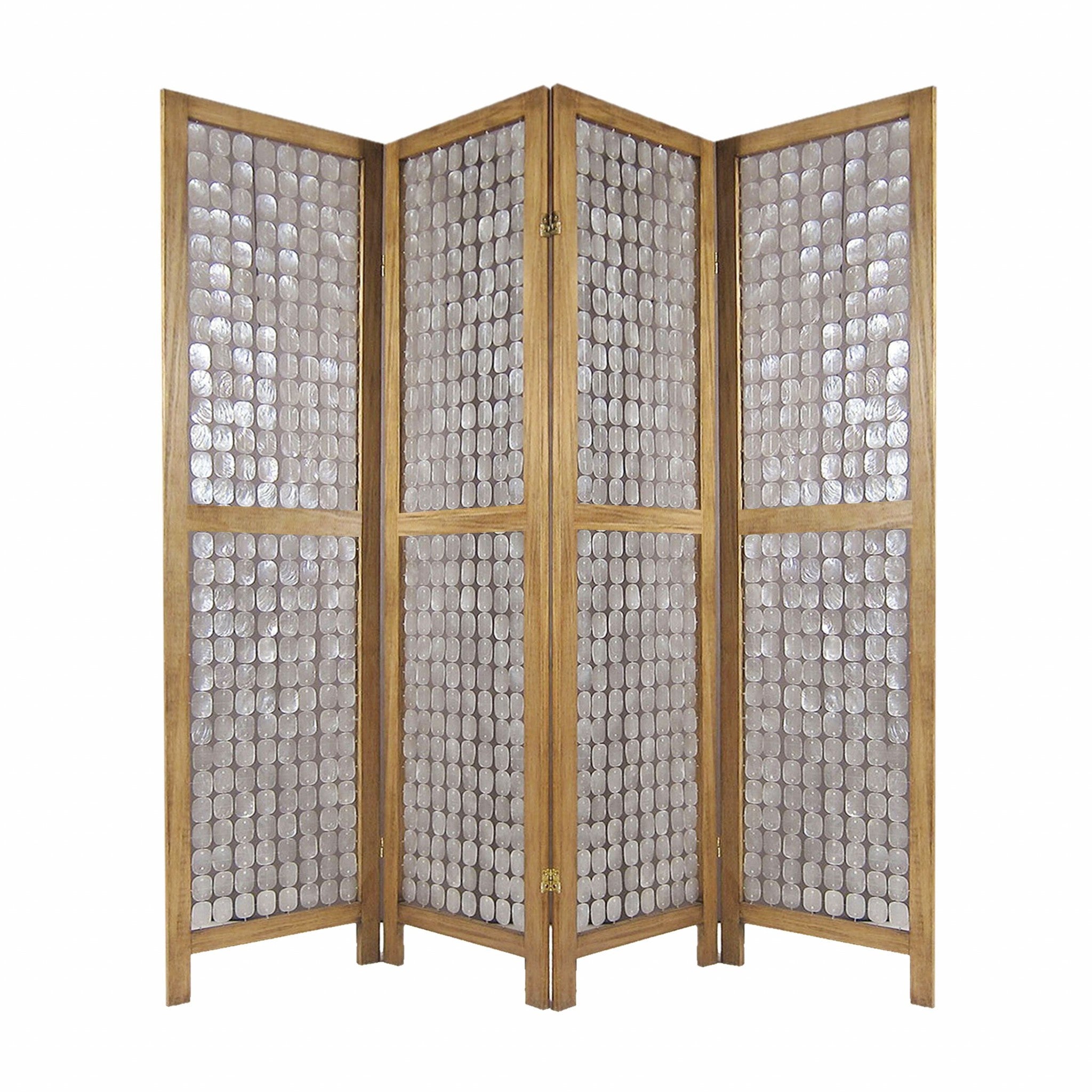 84 X 1.5 X 84 Clear Capiz Shell Screen