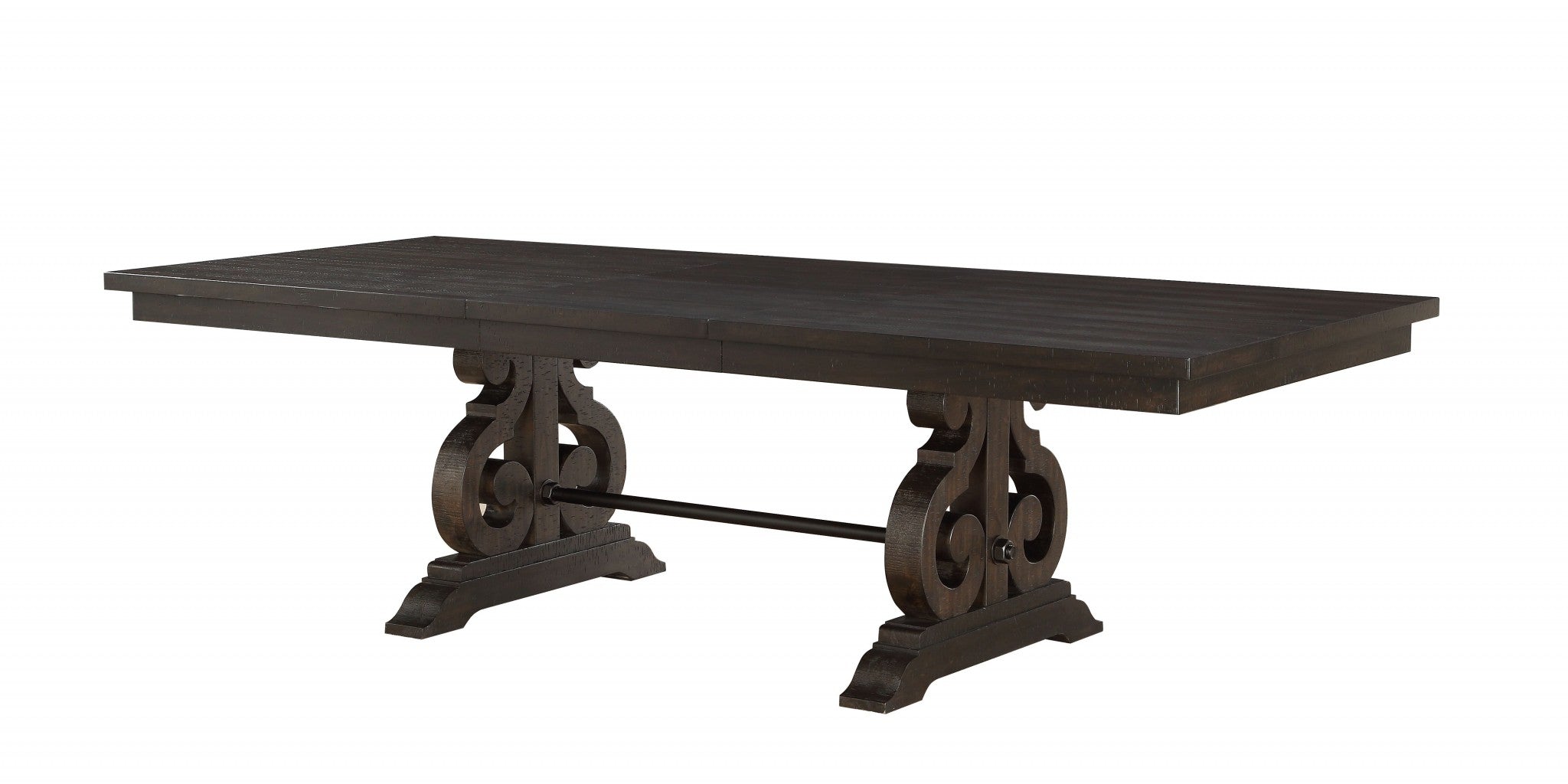 45" X 104" X 30" Rustic Walnut Wood Dining Table