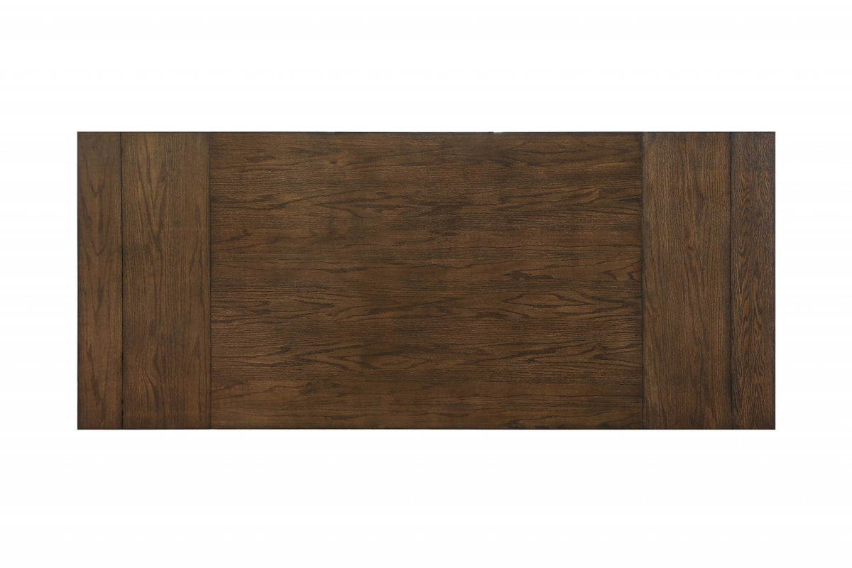 42" X 96" X 30" Dark Oak Wood Dining Table