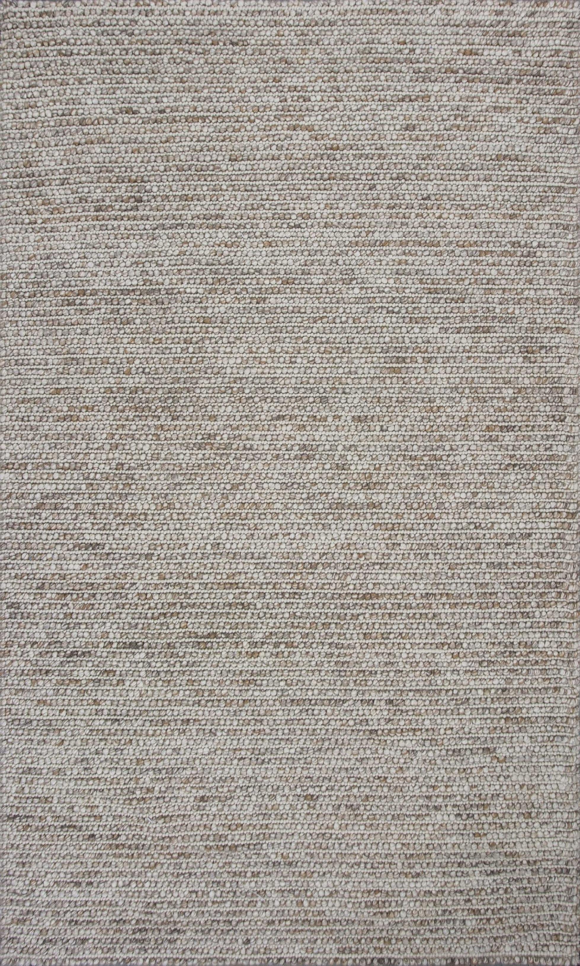 7' X 9' Wool Natural Area Rug