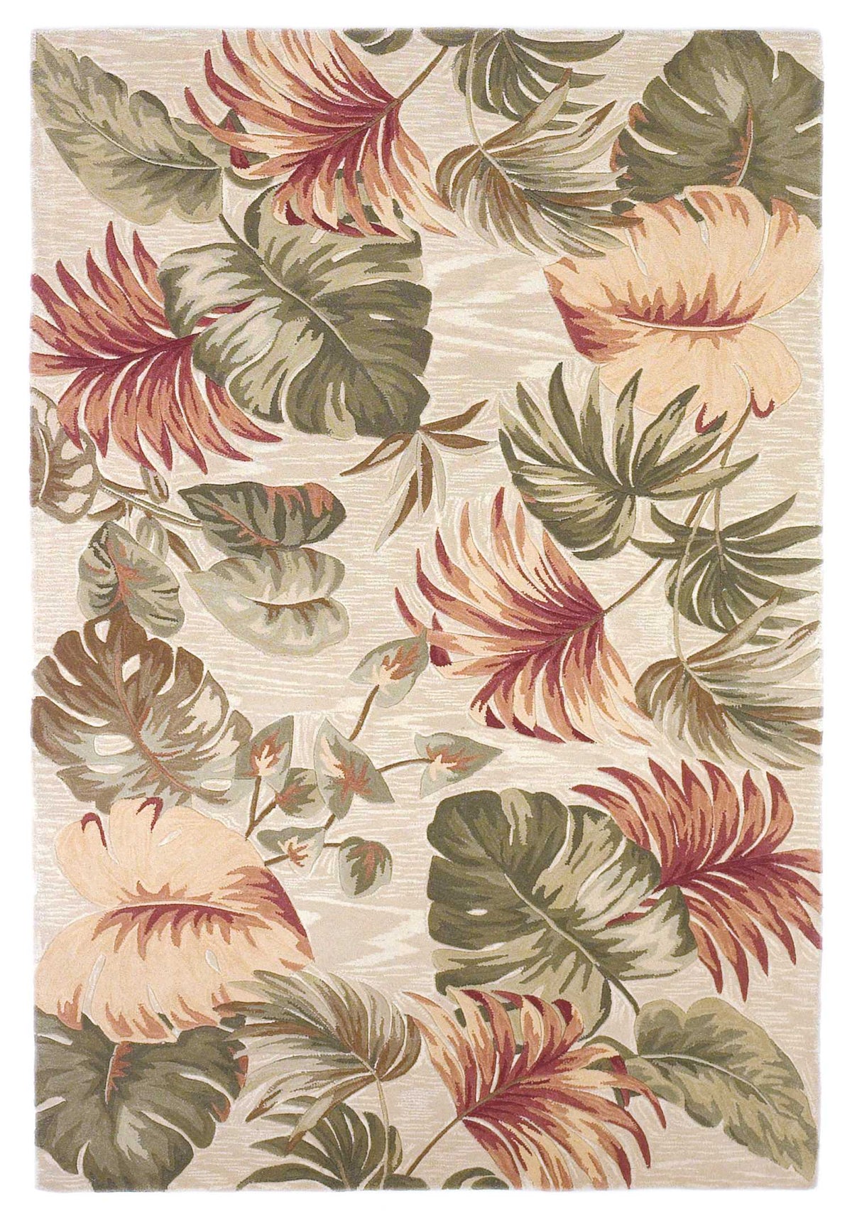 7' X 9' Wool Beige Area Rug
