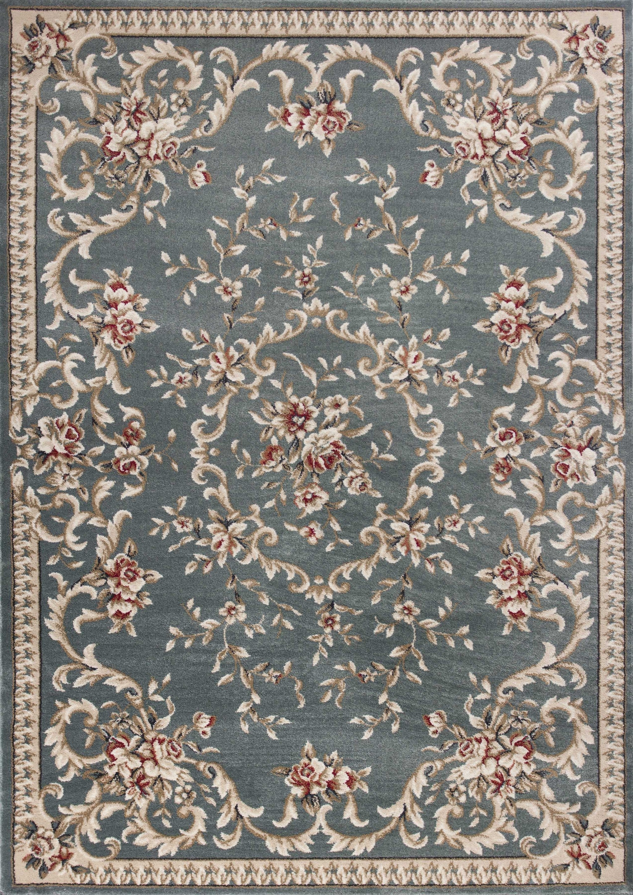 9' X 12' Polypropylene Slate Blue Area Rug