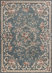 9' X 12' Polypropylene Slate Blue Area Rug