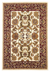 9' X 13' Polypropylene Ivory Or Red Area Rug