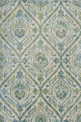 9' X 13' Polypropylene Ivory Or Teal Area Rug