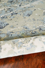 9' X 13' Polyester Sand Grey Area Rug