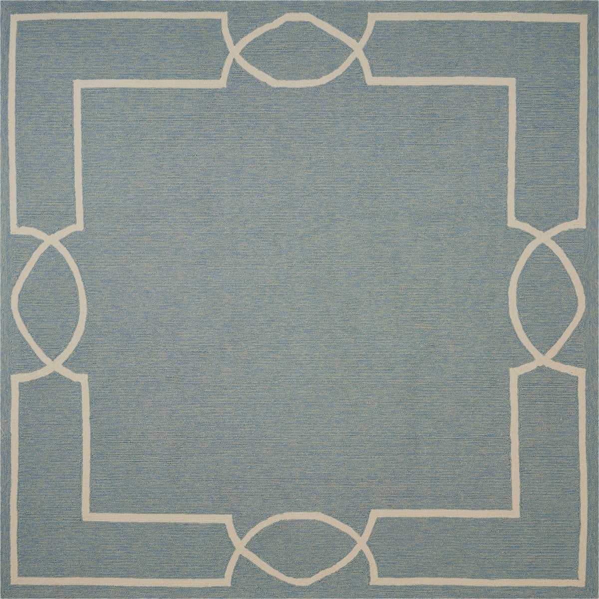 7' Square Uv Treated Polypropylene Spa Area Rug