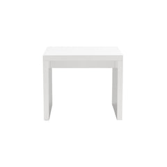 23.63" X 23.63" X 20.08" High Gloss White Lacquered Mdf Square Side Table