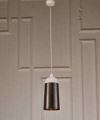 6 X 6 X 12 Silver Aluminum Pendant Lamp