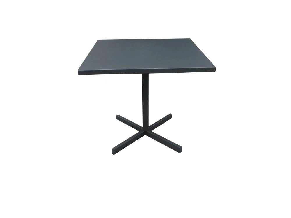 32 X 32 X 29 Grey Steel Dining Table