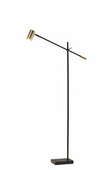 63" Black Task Floor Lamp