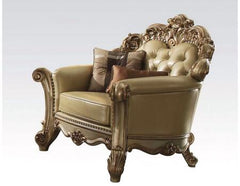 48" X 42" X 47" Bone Polyurethane Chair 2 Pillows