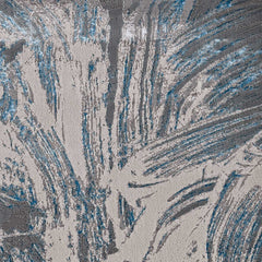 118 X 158 Silver Or Blue Polypropylene Or Polyester Rug
