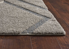 39 X 63 Grey Polypropylene Rug