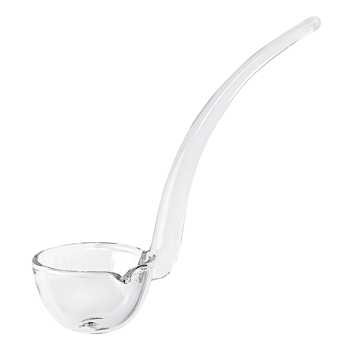 6 Mouth Blown Crystal Gravy Dressing Or Sauce Ladle