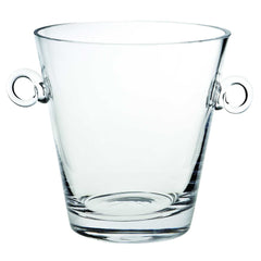 9 Mouth Blown European Glass Ice Bucket Or Cooler