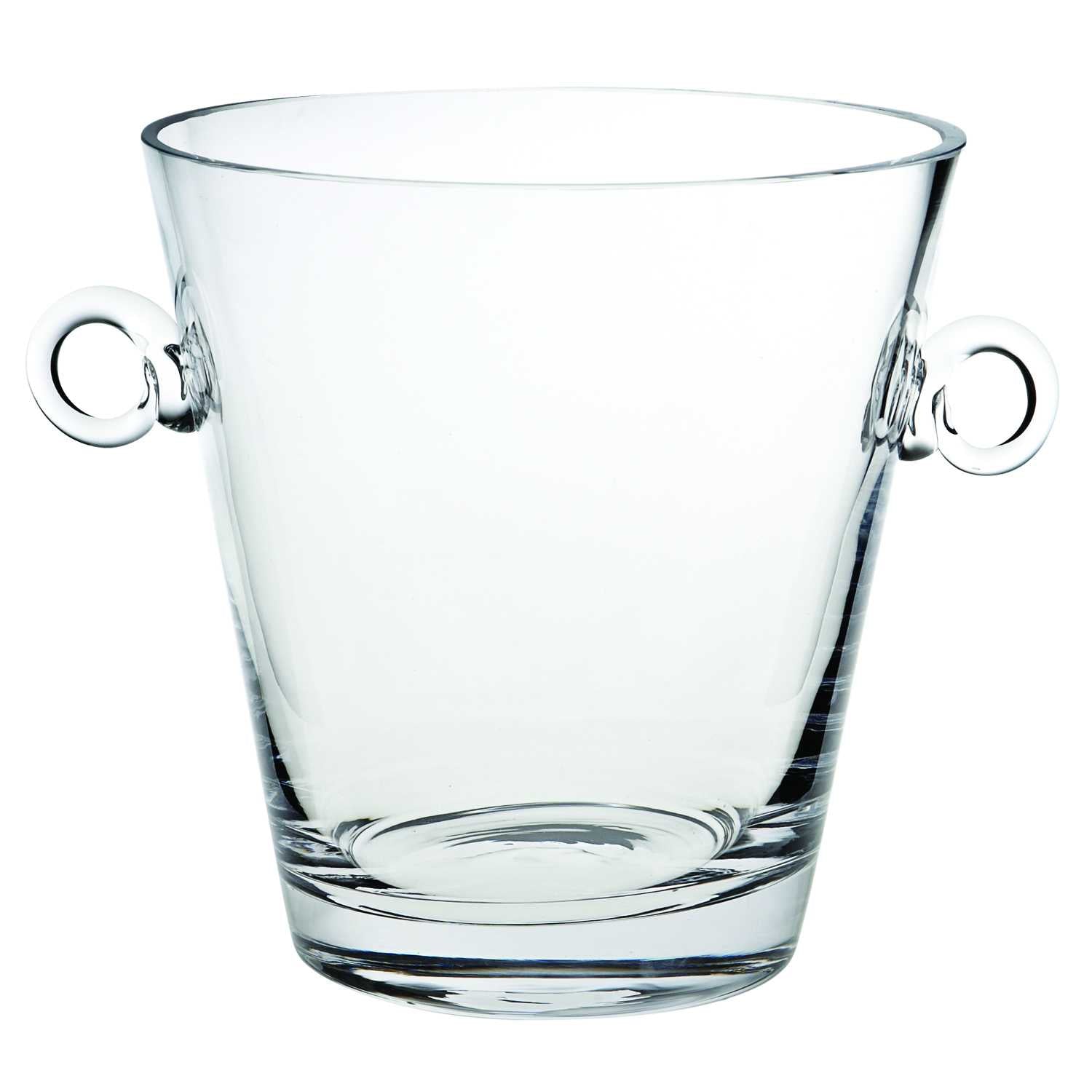 9 Mouth Blown European Glass Ice Bucket Or Cooler