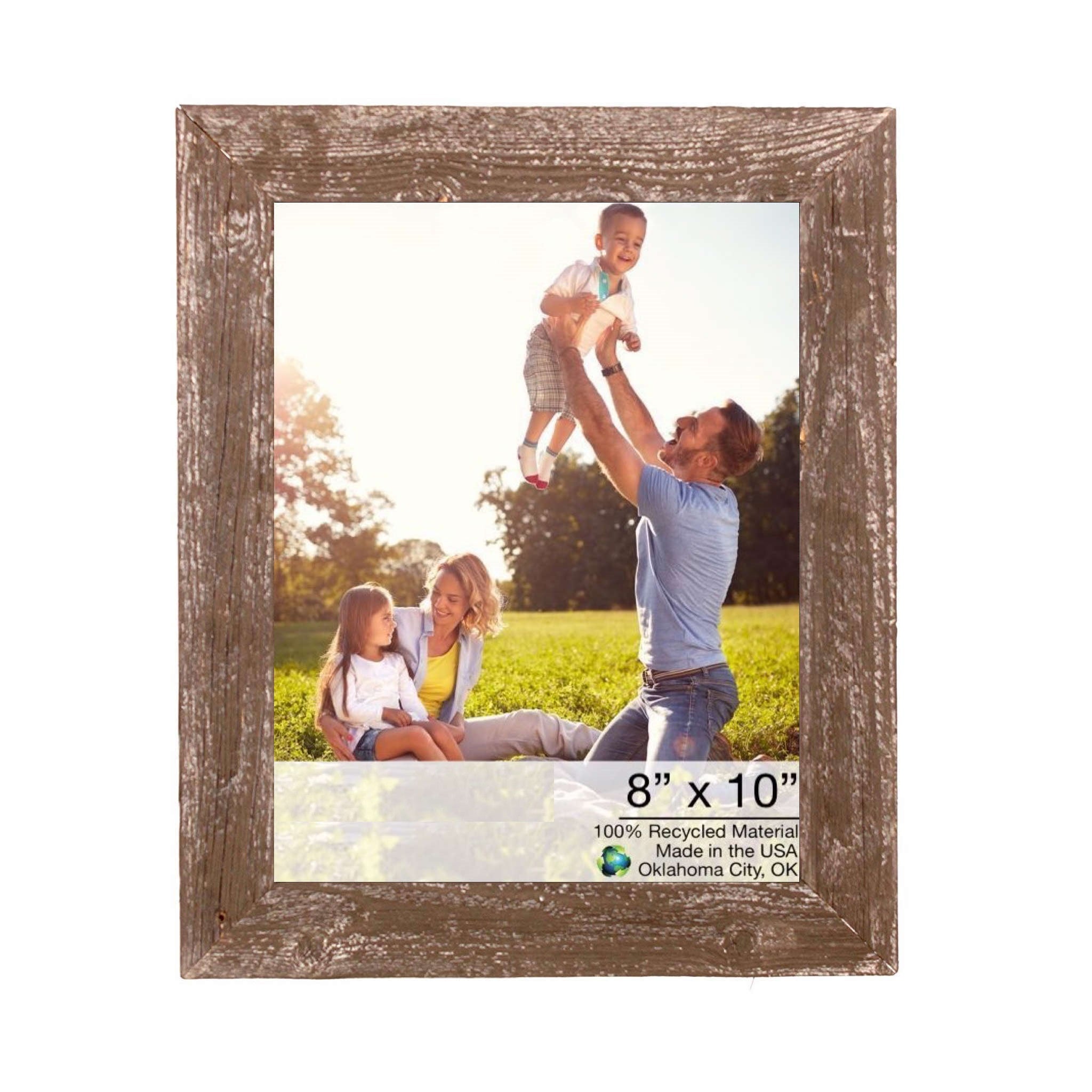 8" X 8" Rustic Espresso Picture Frame