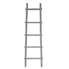 5 Step Grey Decorative Ladder Shelve