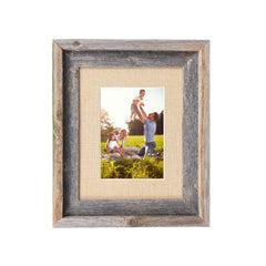 11X14 Rustic Burlap Picture Frame With Plexiglass