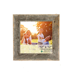 12X12 Natural Weathered Grey Picture Frame