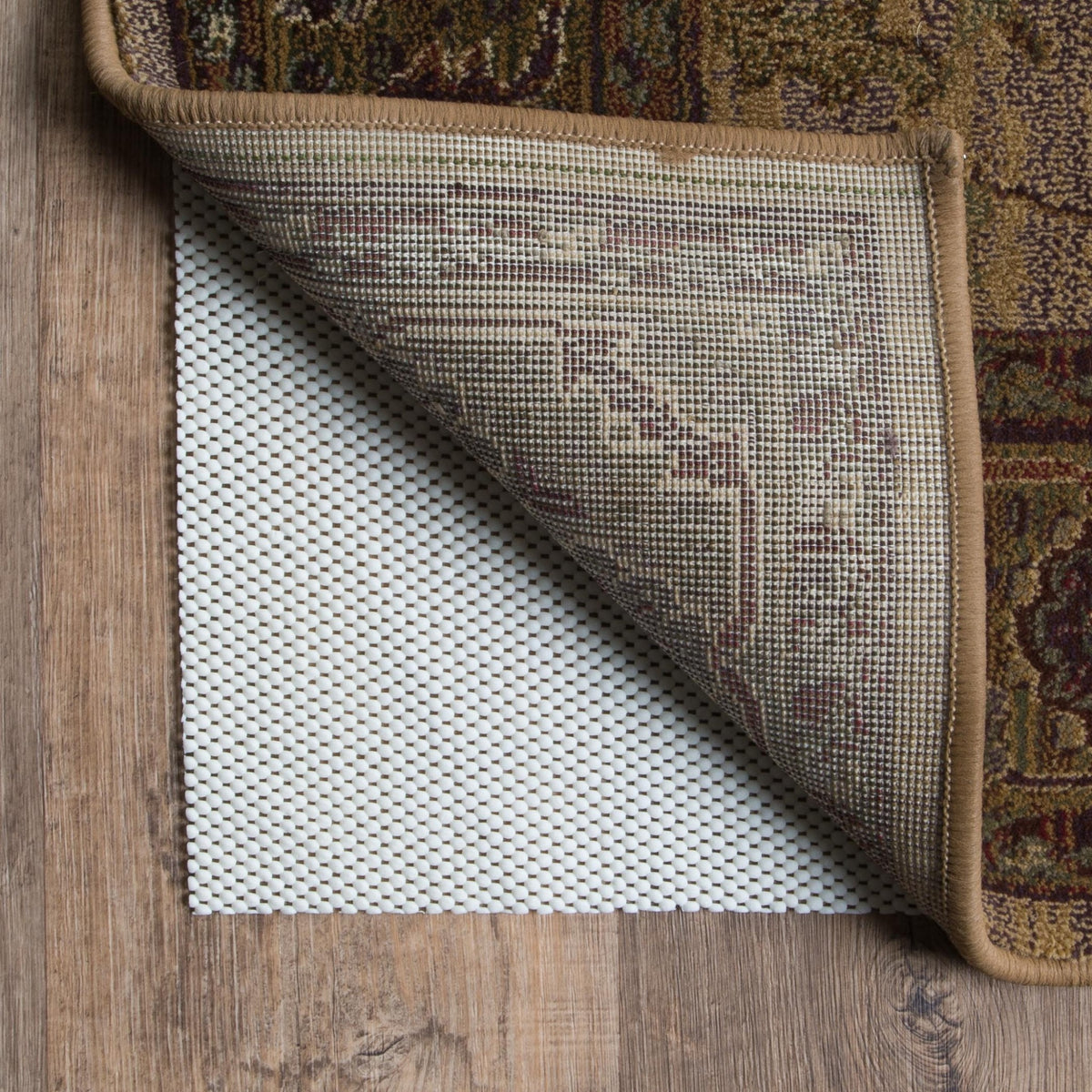 1" X 8" Beige Non Slip Rug Pad