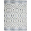 4' X 6' Ivory Geometric Berber Area Rug