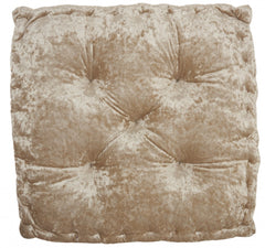 24" X 24" Beige Polyester Solid Color Floor Cushion