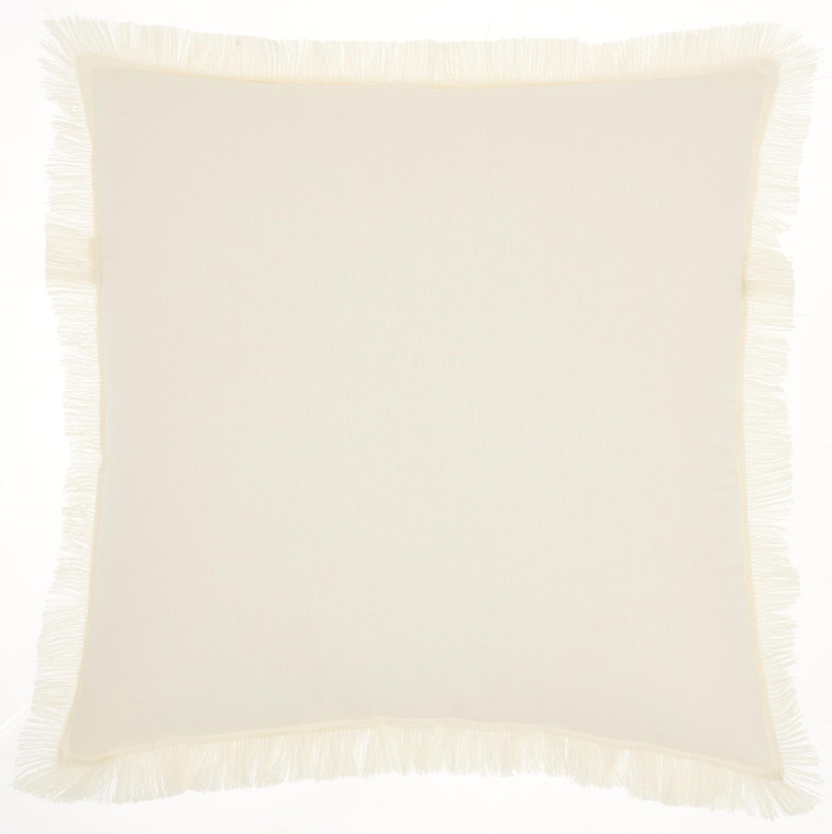 18" Solid Ivory Contemporary Throw Pillow