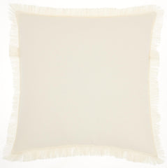 18" Solid Ivory Contemporary Throw Pillow