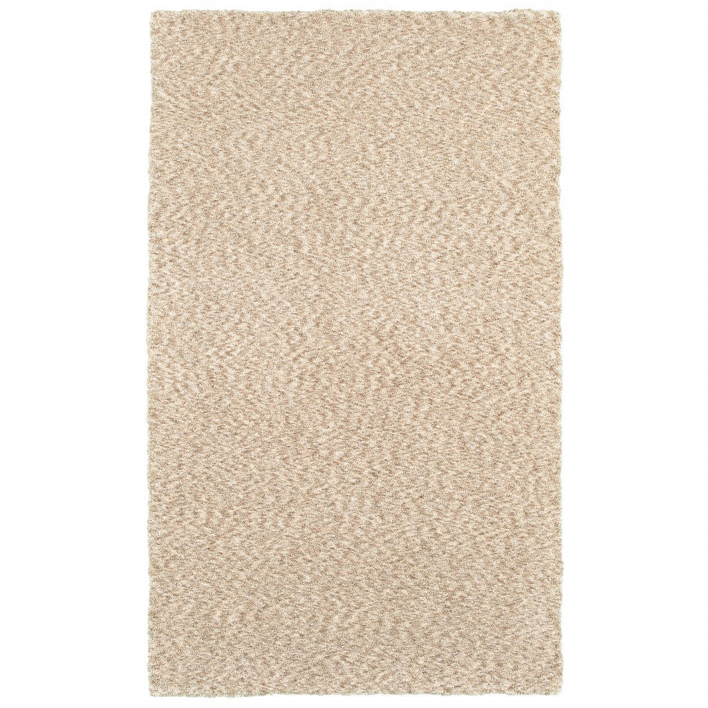 10’ X 13’ Modern Soft Tan Indoor Area Rug
