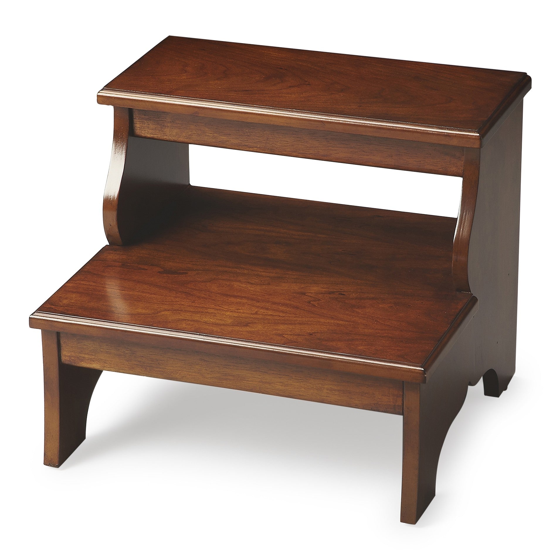 Handcrafted Chestnut Burl Step Stool