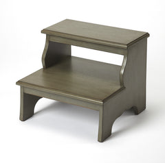 15" Gray Backless Bar Chair