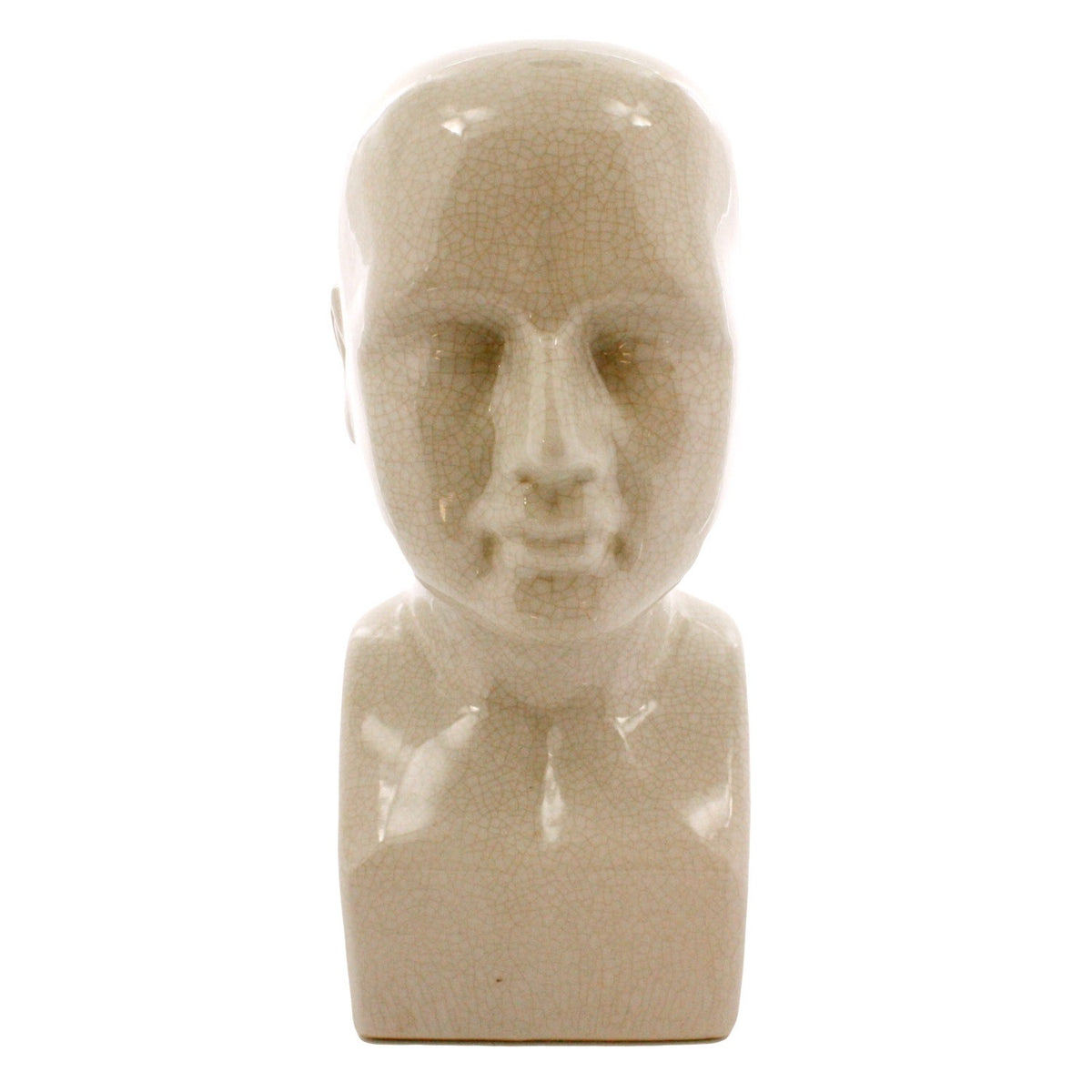 Jumbo White Ceramic Bust Sculpture