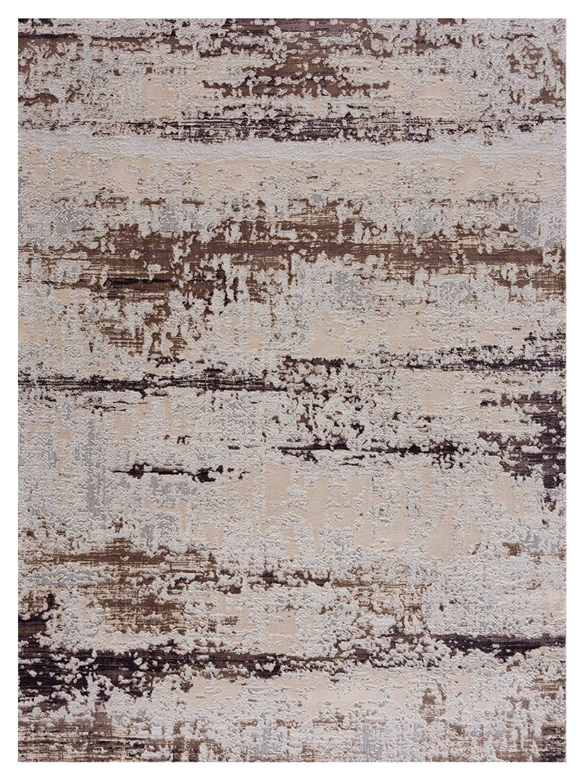 5' X 7' Violet Abstract Dhurrie Area Rug