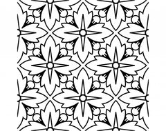 4" X 4" Black And White Silo Peel And Stick Removable Tiles