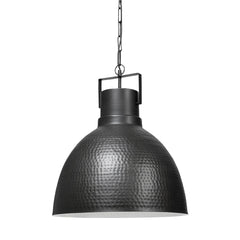 Hammered Gray Metal Pendant Hanging Light